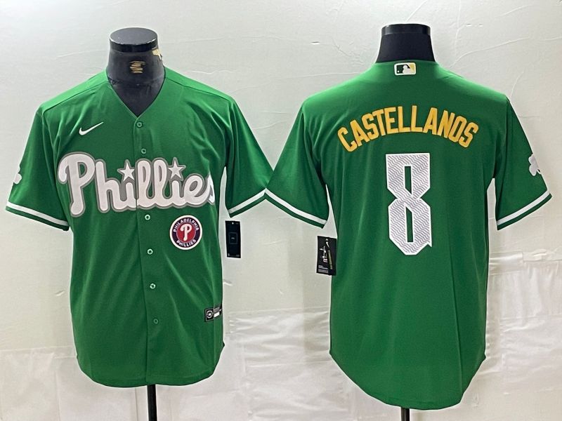 Men Philadelphia Phillies #8 Castellanos Green Fashion Edition Nike 2024 MLB Jersey style 2->philadelphia phillies->MLB Jersey